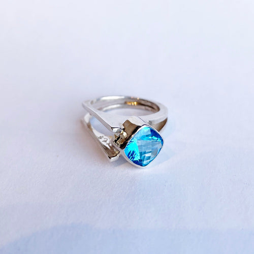 Swiss Blue Topaz Ring