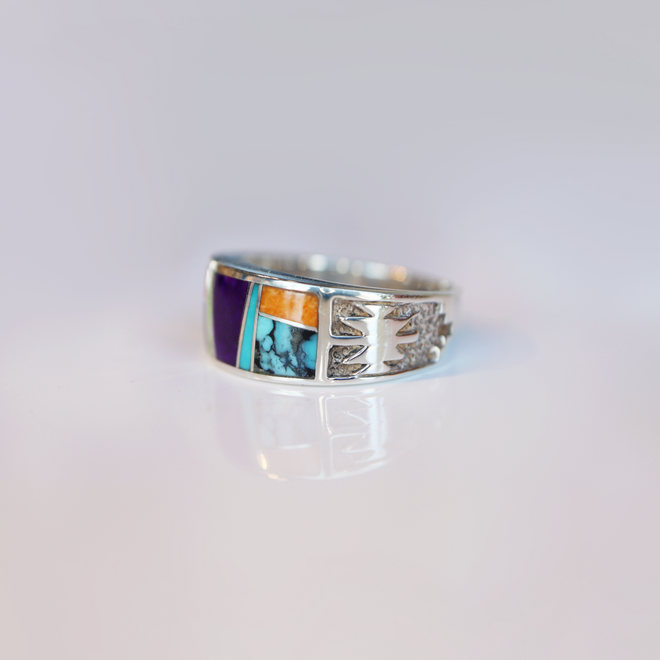 Indian Summer Navajo Inlaid Ring