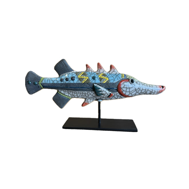 Ceramic Garfish (Blue)