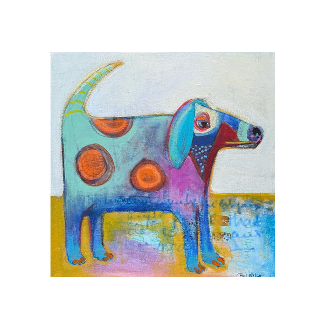 Spotted Pooch 12x12 Framed