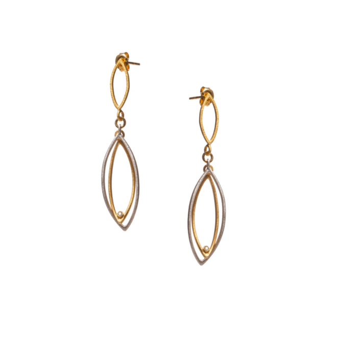Double Element Drop Earrings