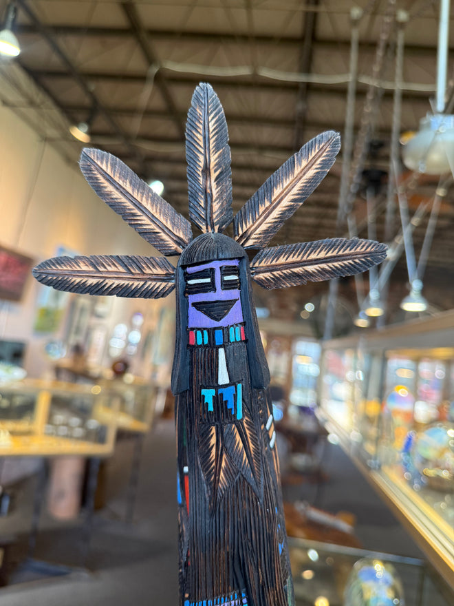 24-inch Kachina Sculpture by Navajo Artist Jerald Guy