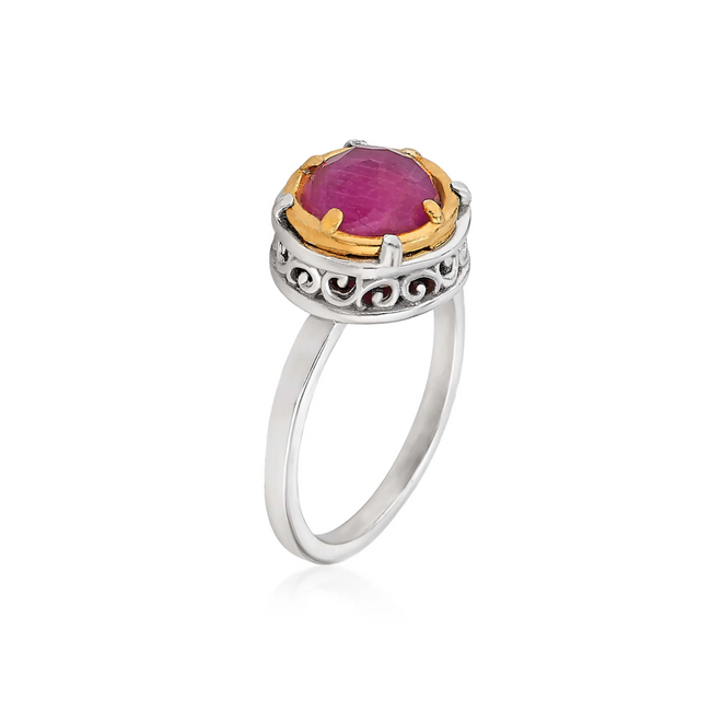 8mm Round Ruby Ring