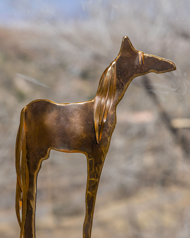 Horse Statue on stone 24-inch