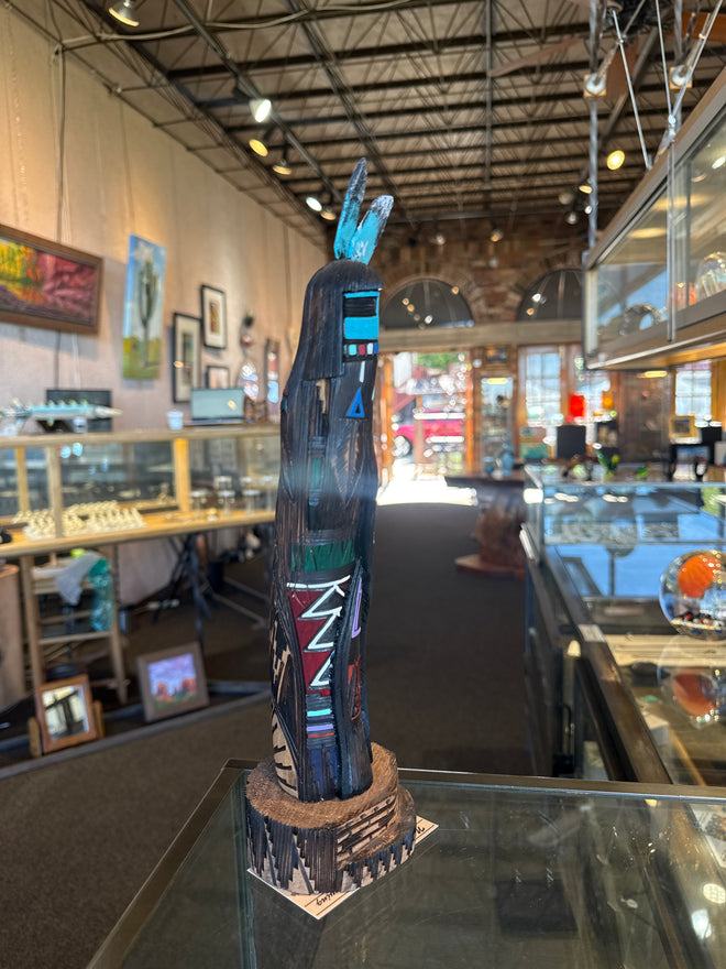 13-inch Kachina Sculpture by Navajo Artist Jerald Guy