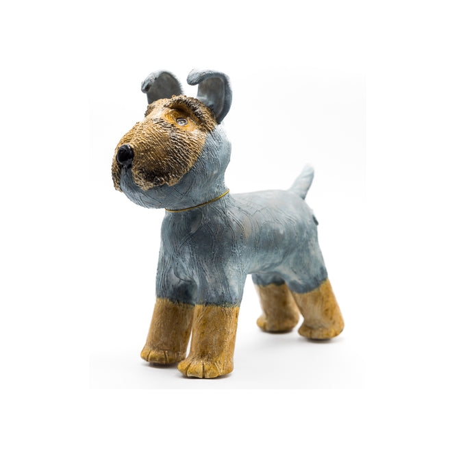 Ceramic Blue Schnauzer by Susan Morse