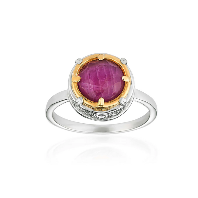 8mm Round Ruby Ring