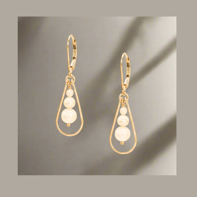 Pearl Trifecta Earring