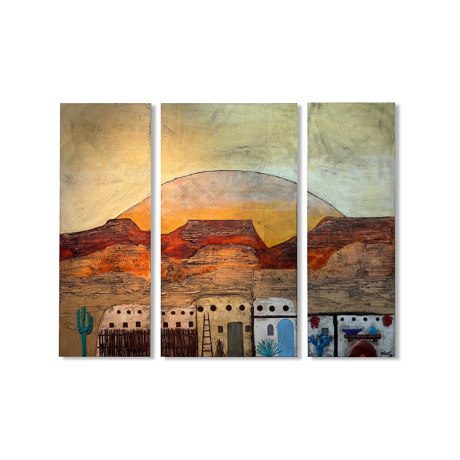 Adobe Small Triptych