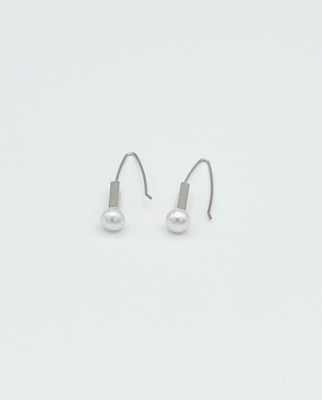 Pearl Bar Earrings