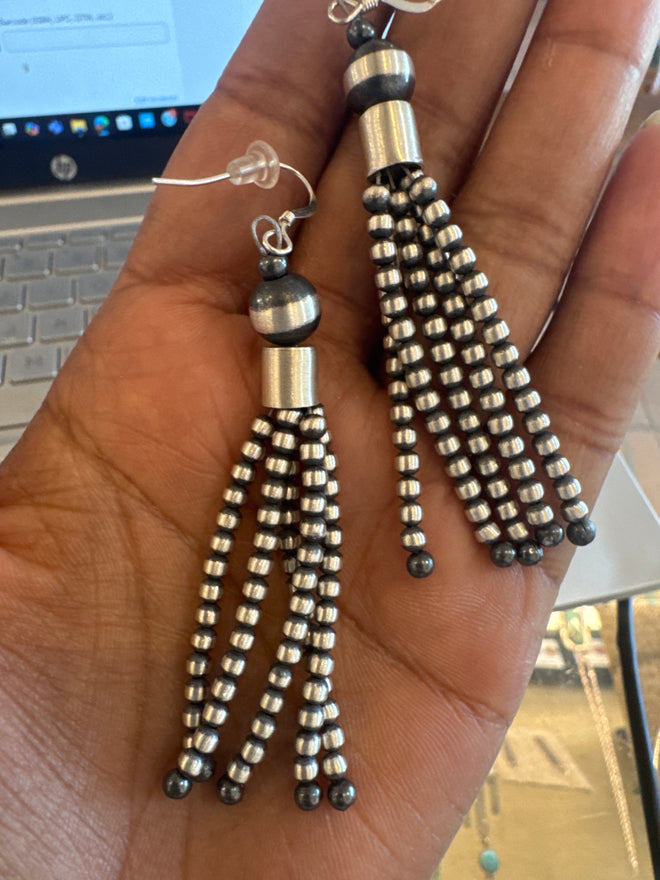 5 Strand Navajo Pearl Earrings