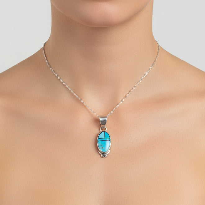Arizona Blue Turquoise Pendent