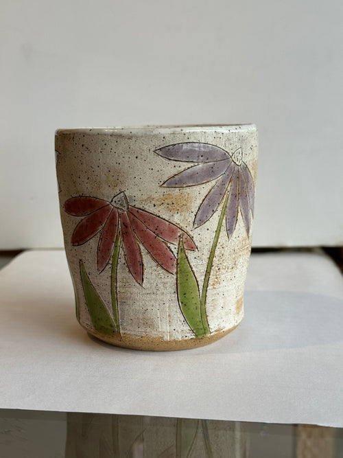 Flower Handmade Ceramic Mug