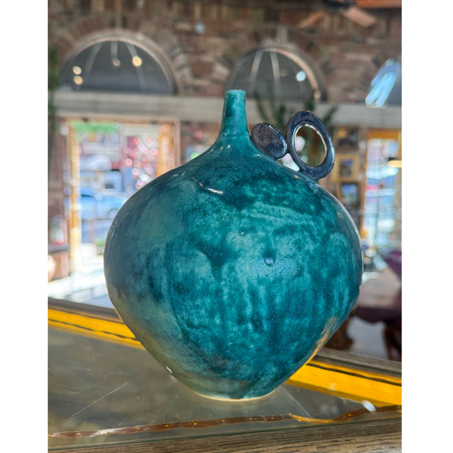 Turquoise Ceramic Bottle