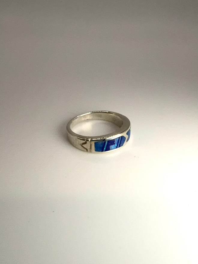 Fancy Blue Petite Ring