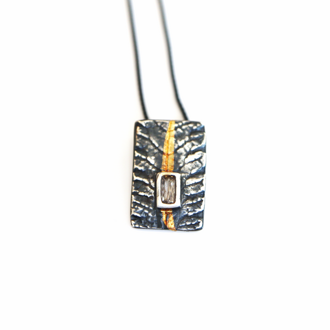 Oxidized Sterling Silver Neckace