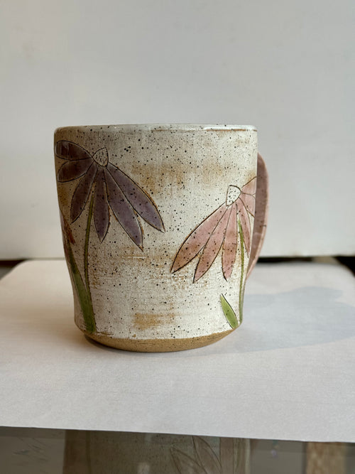 Flower Handmade Ceramic Mug