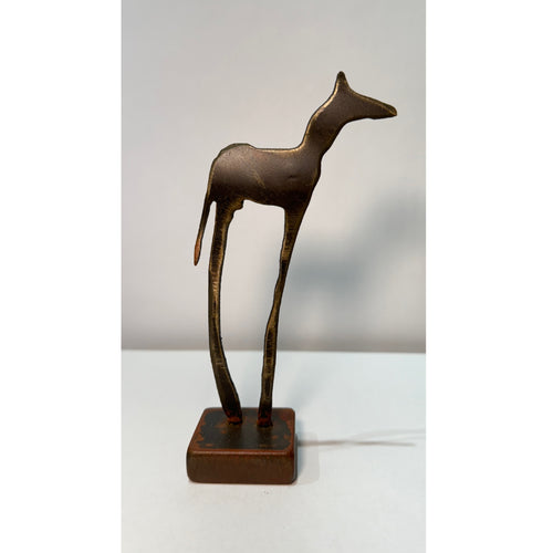14-inch Metal Horse Sculpture