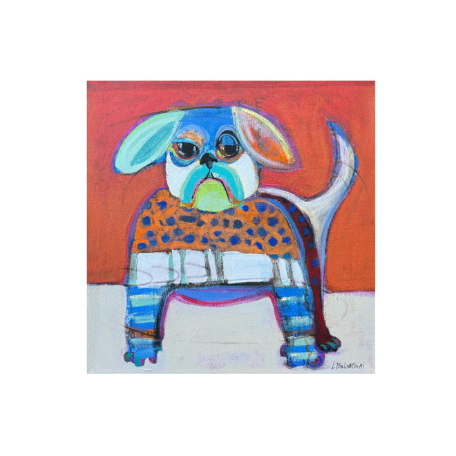 Bull Dog 12x12 Framed