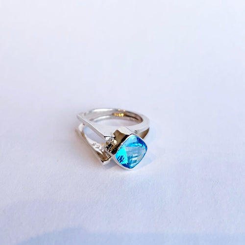 Swiss Blue Topaz Ring