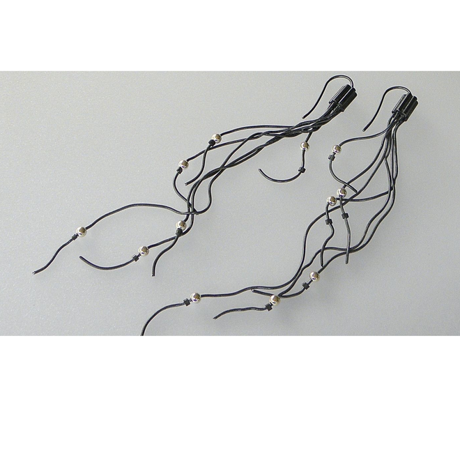 Long Earrings with small Balls