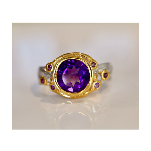 Amethyst & Sapphire Ring