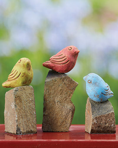 Mini Bird on Stone