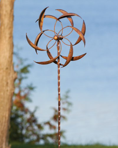 15" Flamed Feather Spinner