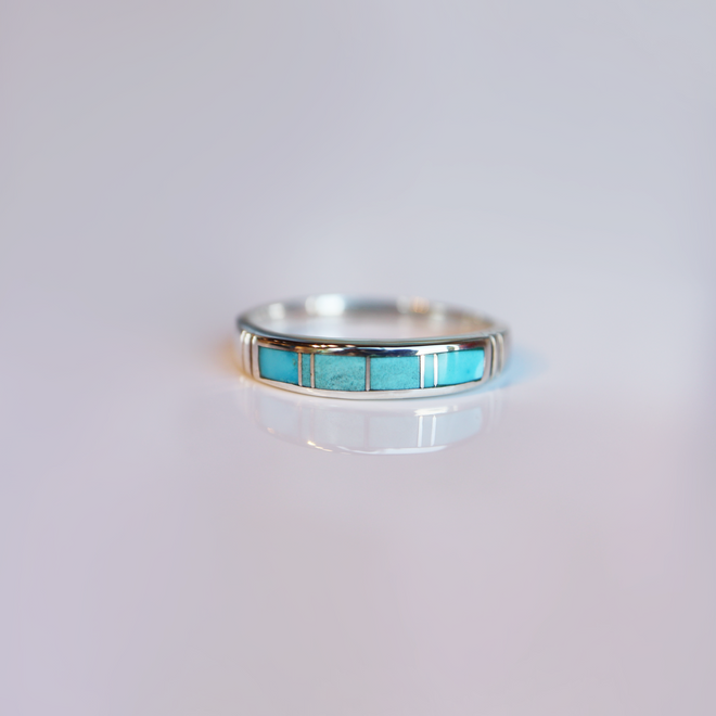 Arizona Blue Turquoise Ring Band