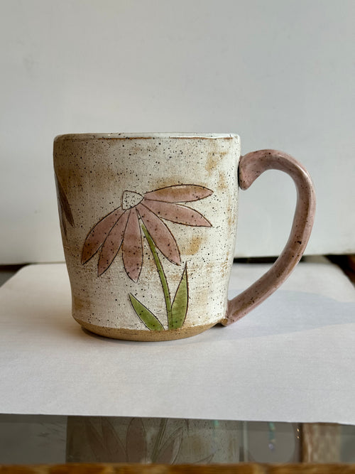 Flower Handmade Ceramic Mug