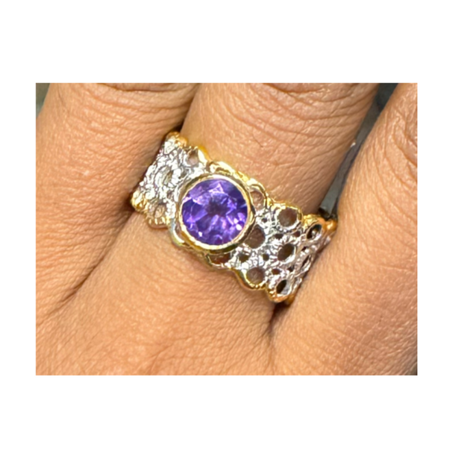 7mm Amethyst Ring