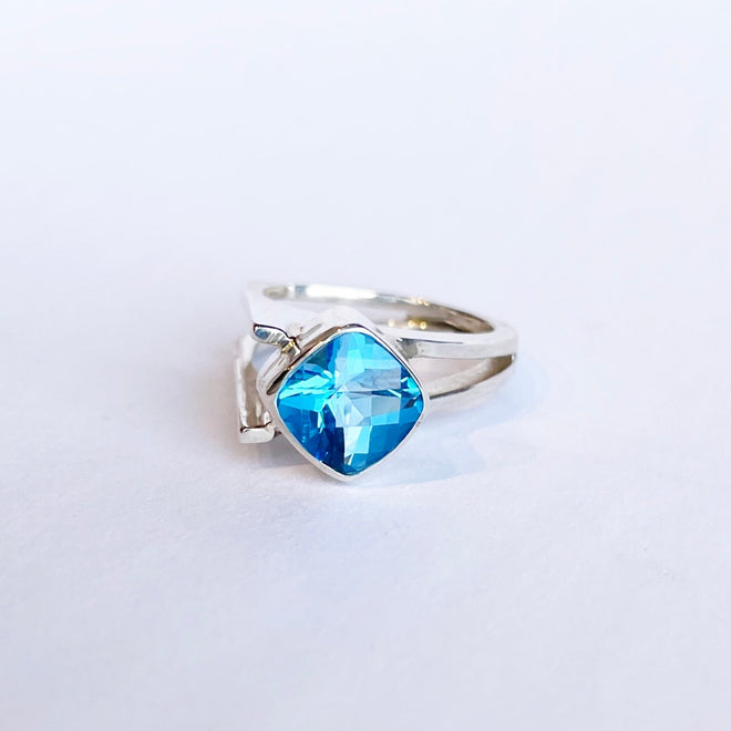 Swiss Blue Topaz Ring
