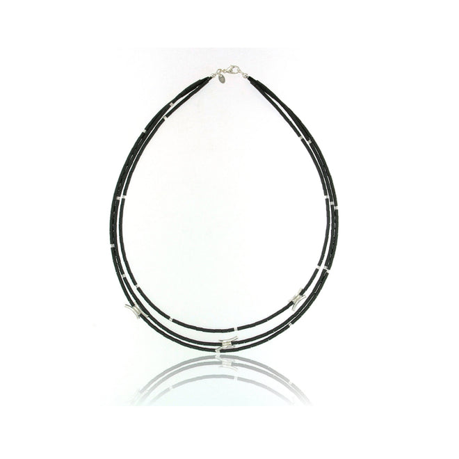 3-Strand Hematite Necklace