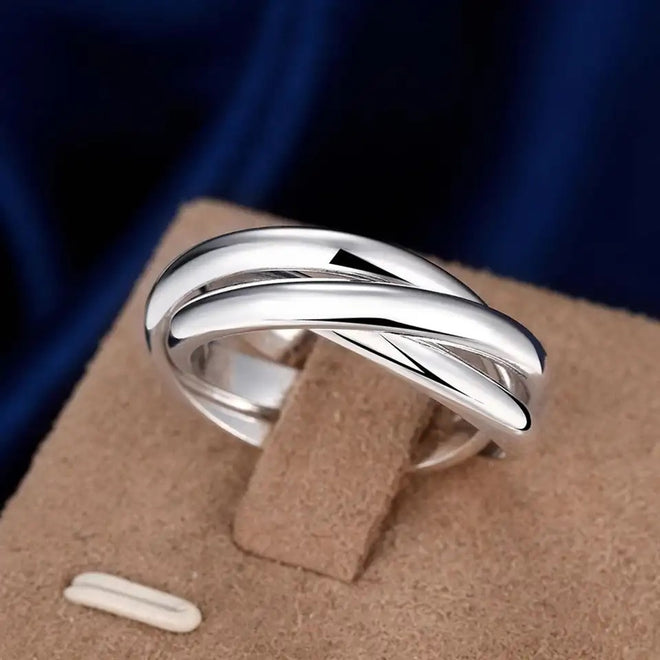 Silver ring band