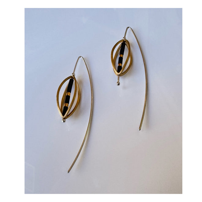 Hematite French Wire Earrings