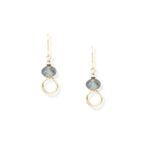 Lumina Golden Labradorite Earrings