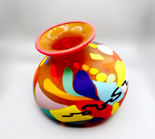 Phoenix Glass Gourd Vessel
