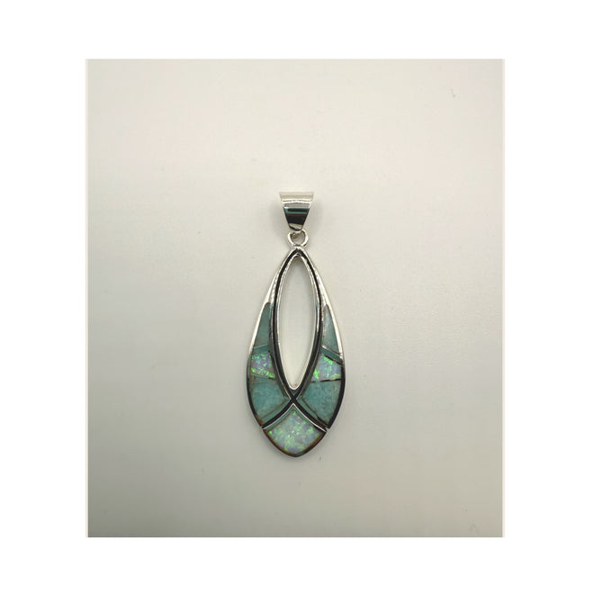 Opal & Amazonite Pendent