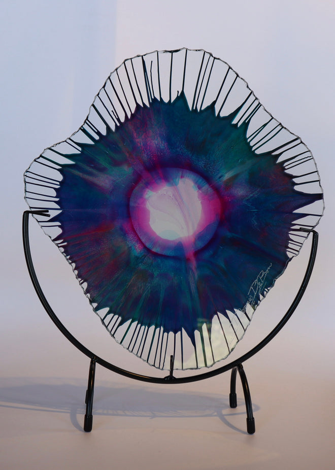 18-inch Glass Energy Web by Dennis DeBon