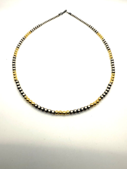 Navajo Graduated Pearls Necklace - Hand Strung by Navajo Artists