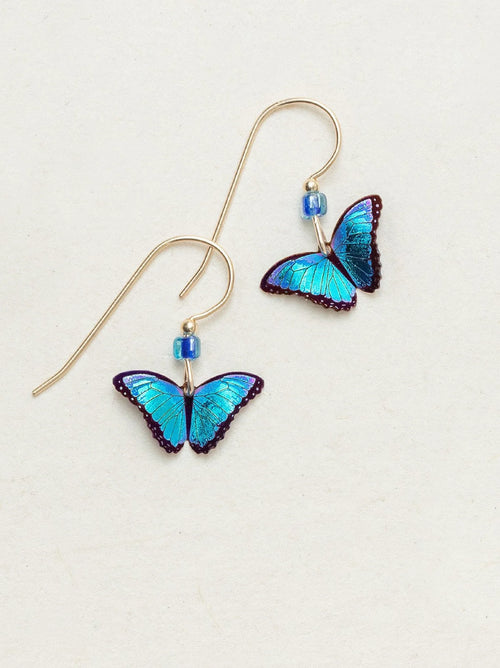 Small Butterfly Drop Earrings