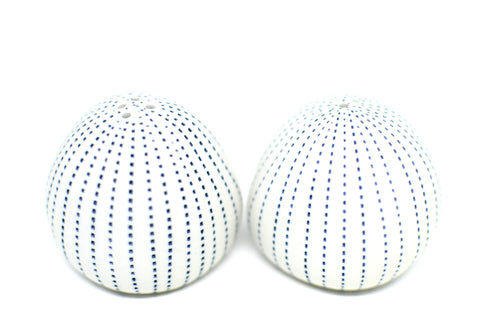 Salt & Pepper Shaker Porcelain Ceramic Pebble