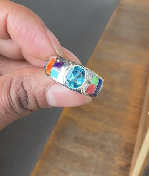 Indian Summer - Blue Topaz Ring