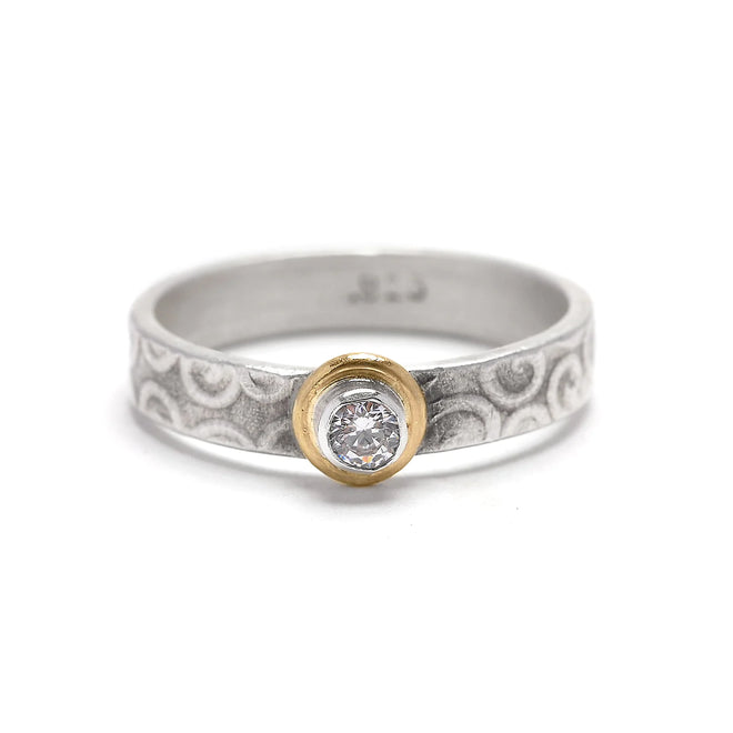 Ring Band with CZ