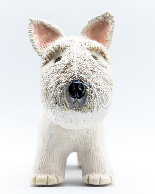 Ceramic Westie by Susan Morse