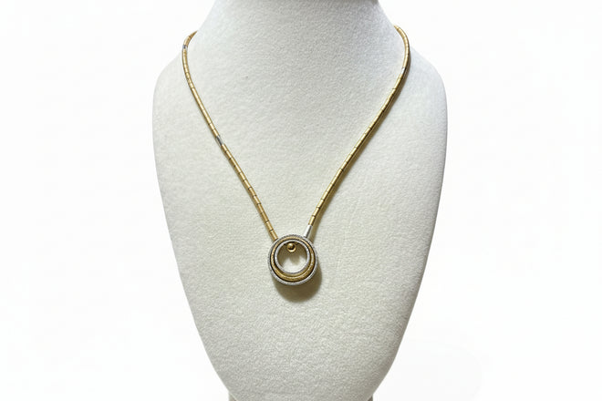 Sterling Silver 18K Gold Vermeil Necklace