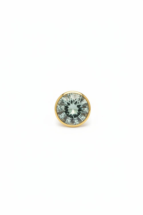 Crystal Ring Gold Plated Sterling Silver