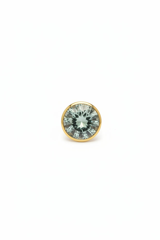 Crystal Ring Gold Plated Sterling Silver
