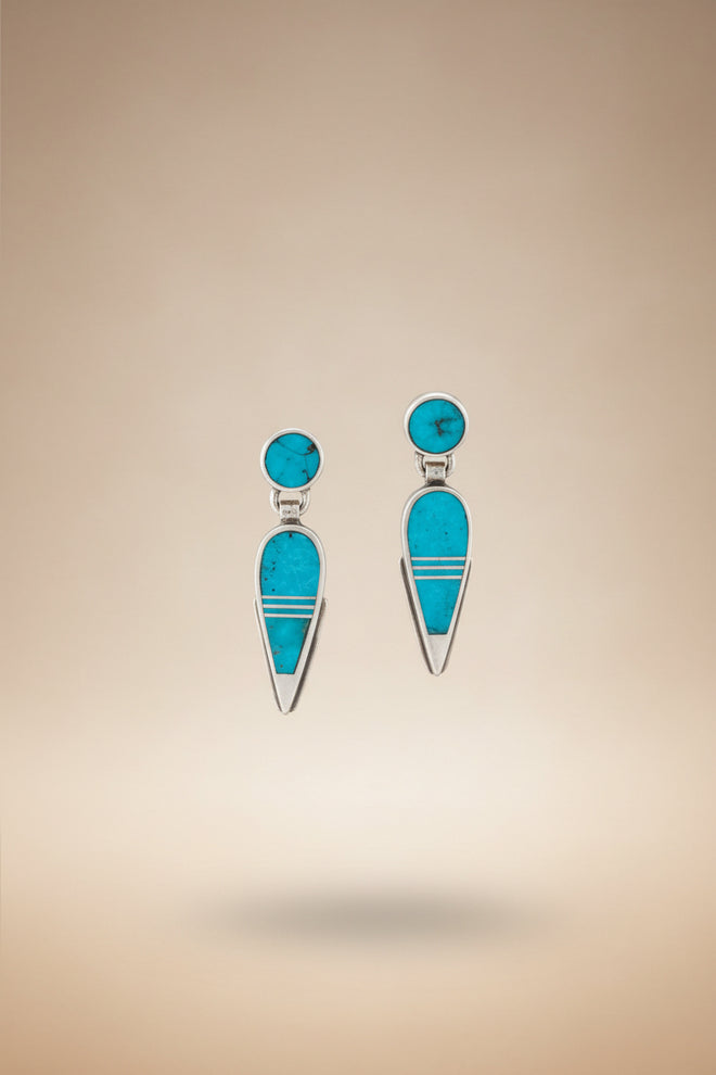 Arizona Blue Turquoise Post Earrings