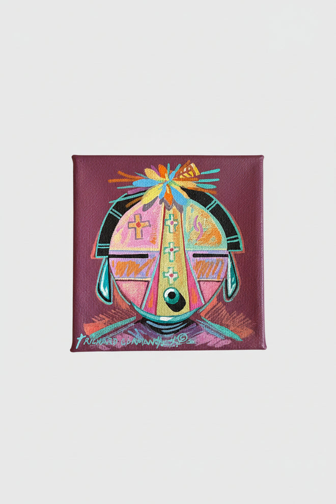 Richard Gorman Wall Art - Navajo Artist 4"x4"